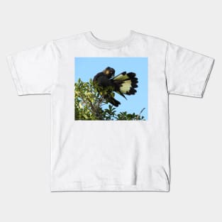 Yellow-tailed Black Cockatoo Kids T-Shirt